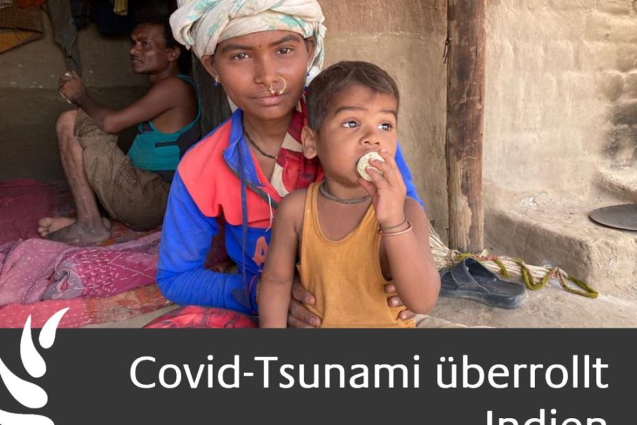 Covid Tsunami ueberrollt Indien